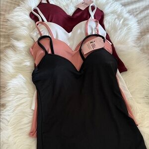 Women’s Sweetheart Cami Tank - Black, Dusty Rose, White, Burgundy